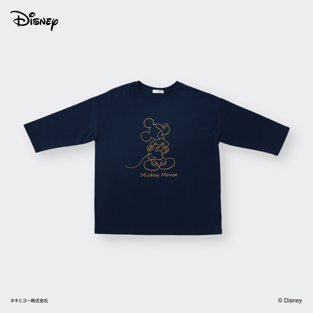 เสื้อยืดแขนยาว Mickey Mouse ลายเส้นมินิมอล