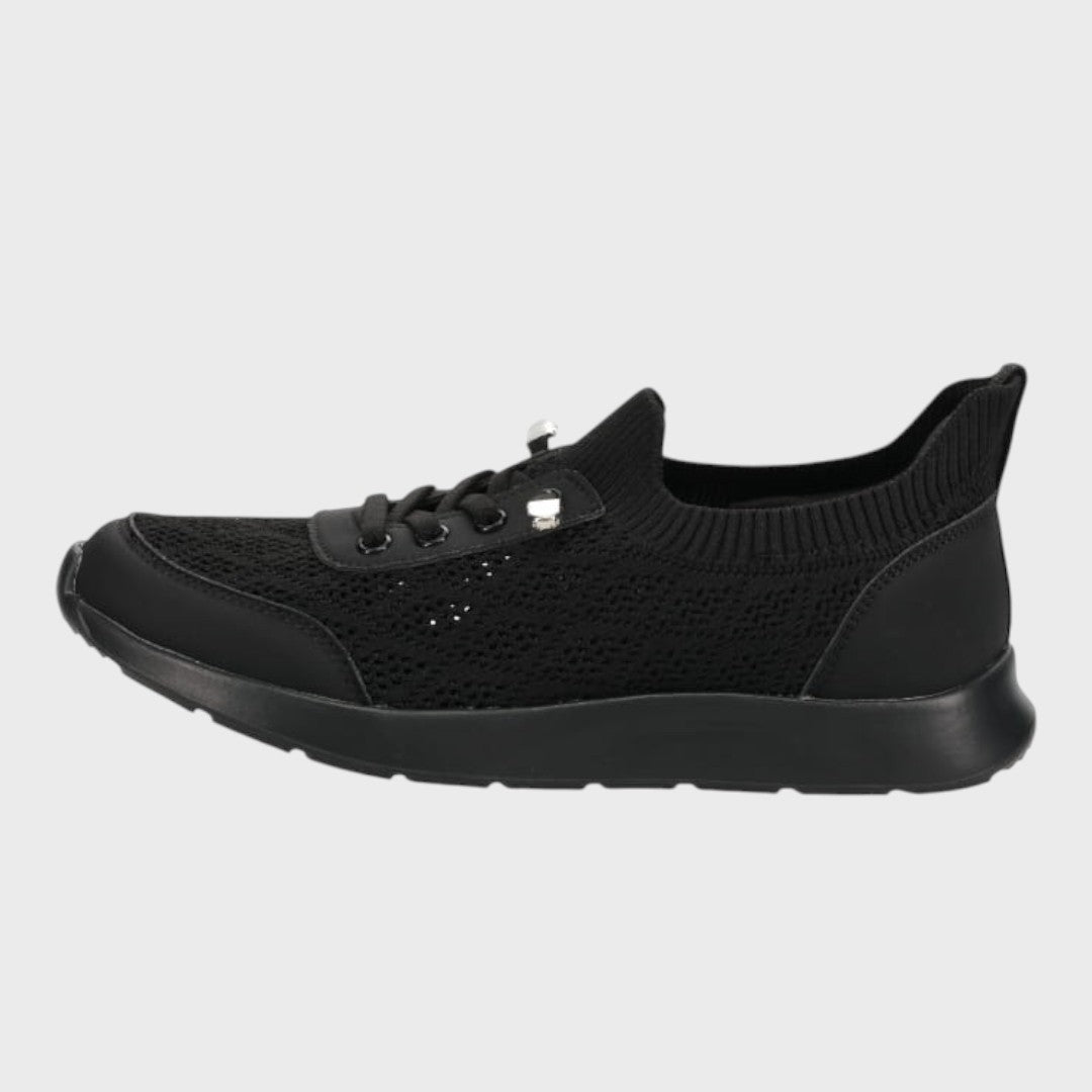 Mesh-like Upper Lace-Up Sneakers