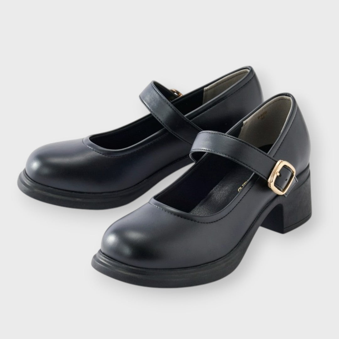 Rounded Toe Mary Jane Heels