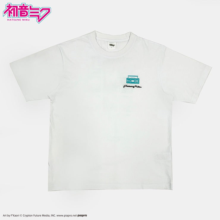 HATSUNE MIKU WHITE PANEL GRAPHIC T-SHIRT