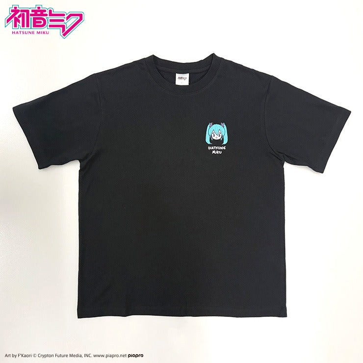 HATSUNE MIKU BLACK ICON GRAPHIC T-SHIRT