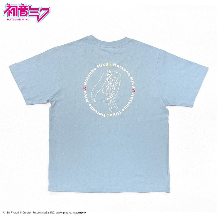 HATSUNE MIKU BLUE BACK GRAPHIC T-SHIRT