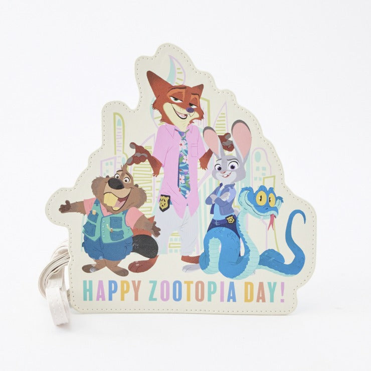 DISNEY - ZOOTOPIA DIE-CUT POUCH WITH SHOULDER STRAP