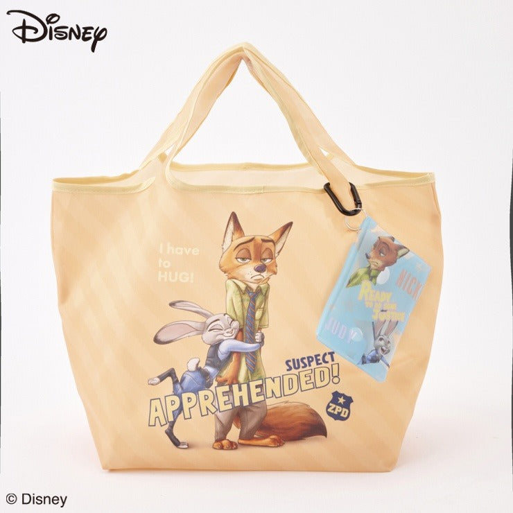 ZOOTOPIA NICK WILDE & JUDY HOPPS SHOPPING BAG WITH PVC POUCH