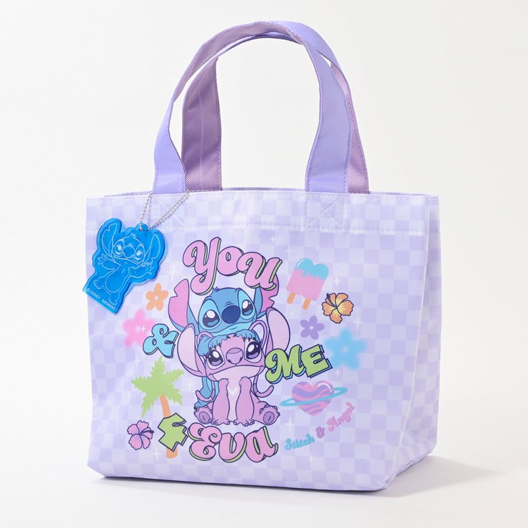 DISNEY - LILO & STITCH STITCH & ANGEL MINI TOTE BAG WITH CHARM