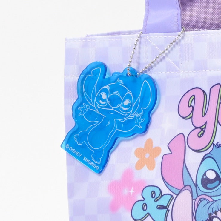 DISNEY - LILO & STITCH STITCH & ANGEL MINI TOTE BAG WITH CHARM