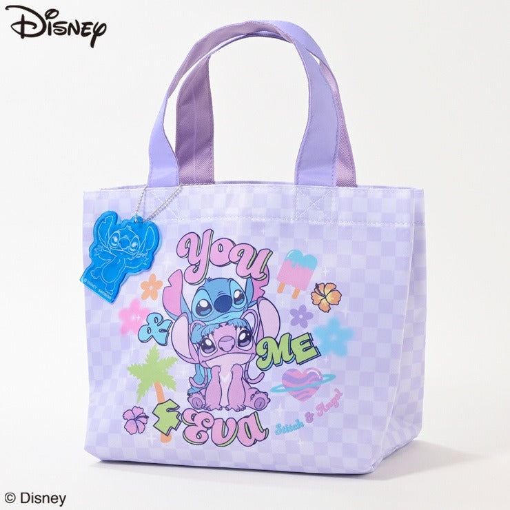 DISNEY - LILO & STITCH STITCH & ANGEL MINI TOTE BAG WITH CHARM