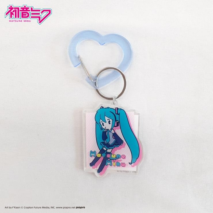 HATSUNE MIKU HEART CARABINER KEYRING – CHARACTER ART