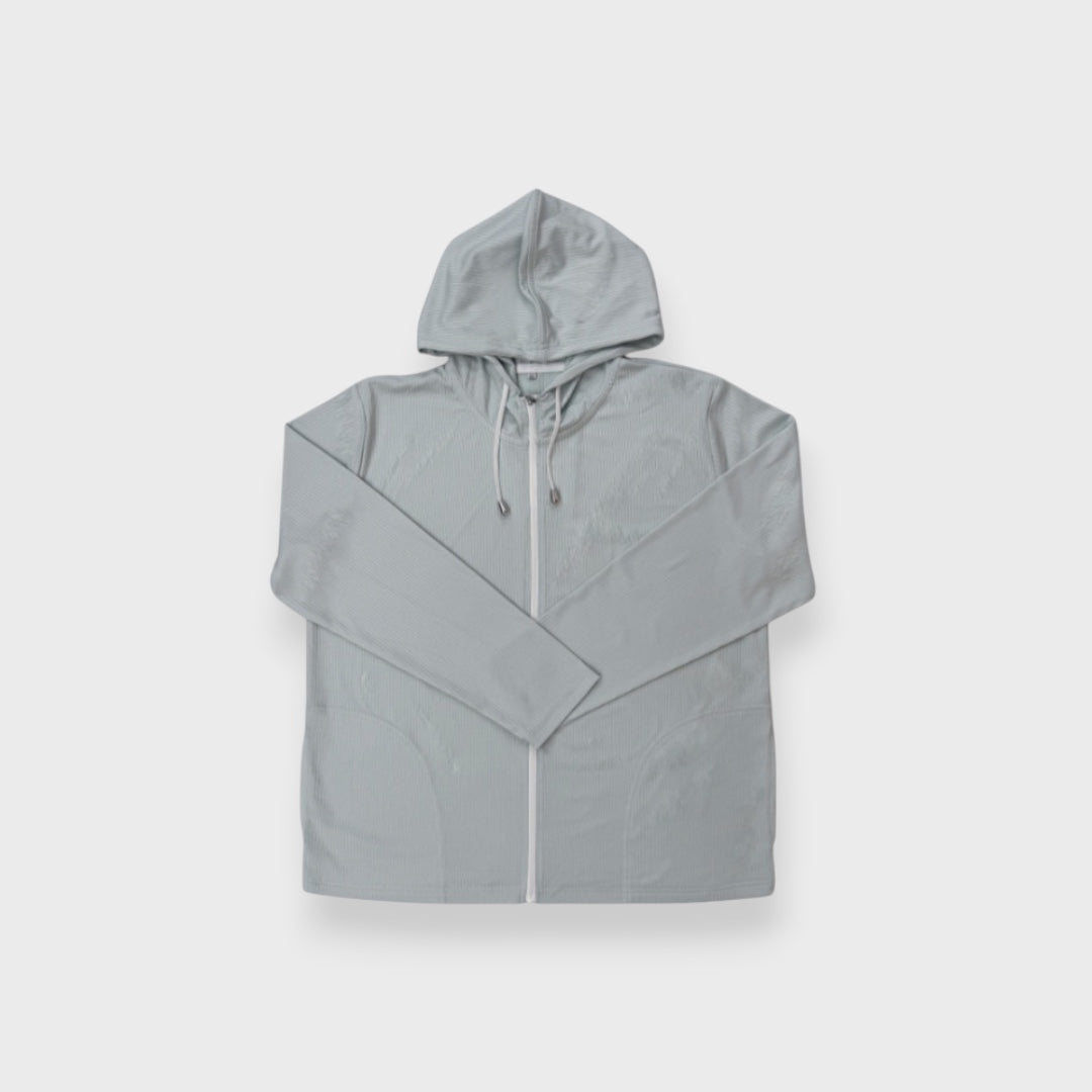 UV-COOL RIBBED HOODIE