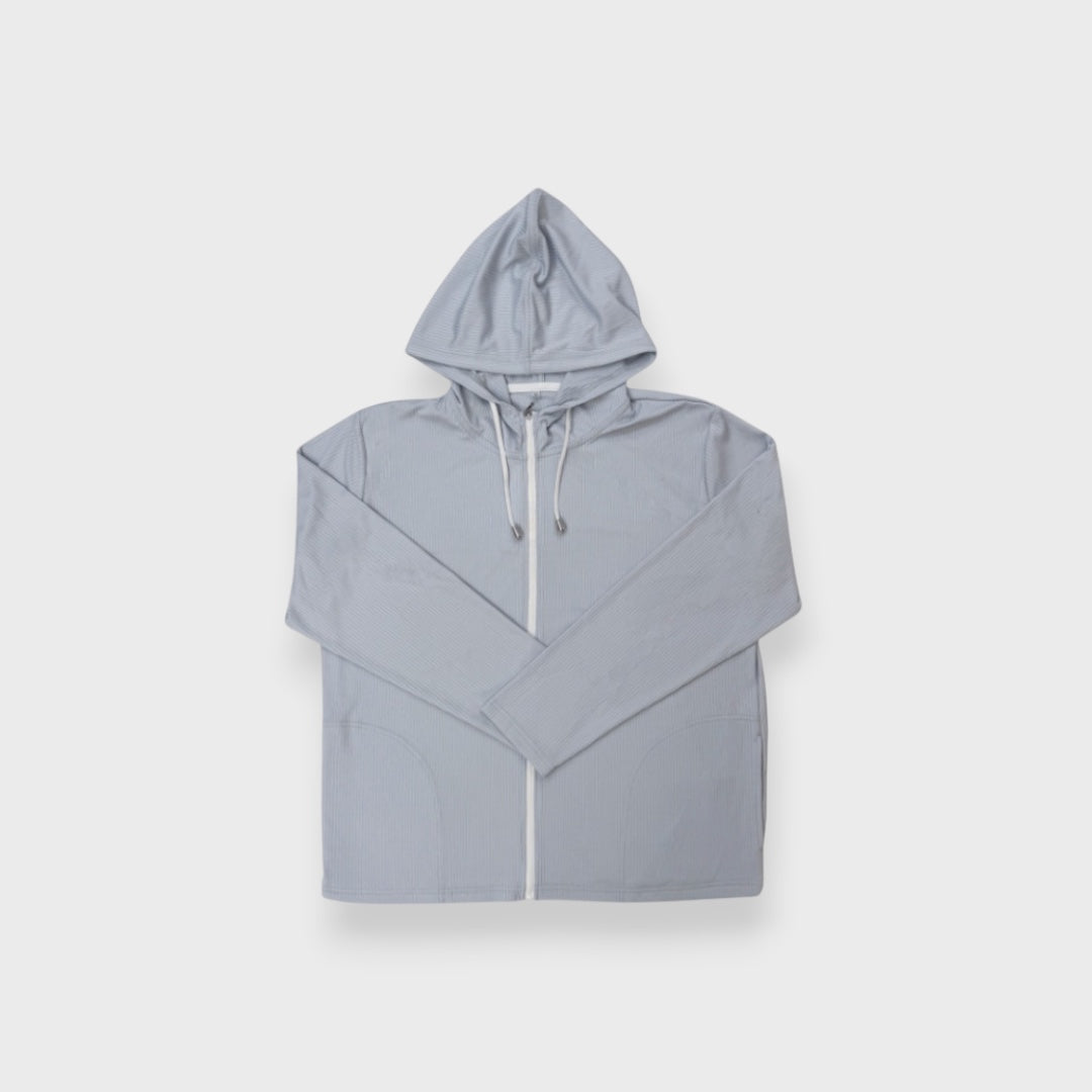 UV-COOL RIBBED HOODIE