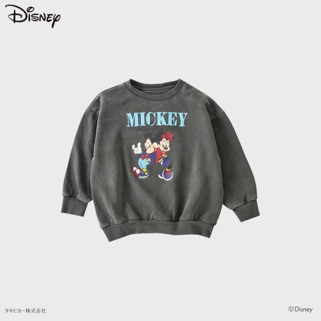 KIDS DISNEY - MICKEY & MINNIE PRINT SWEATSHIRT(110-120CM)