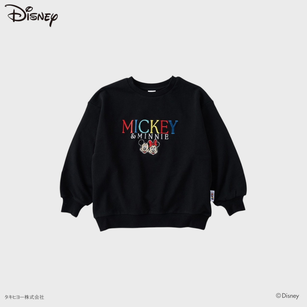 KIDS DISNEY - MICKEY & MINNIE EMBROIDERY SWEATSHIRT (100CM)