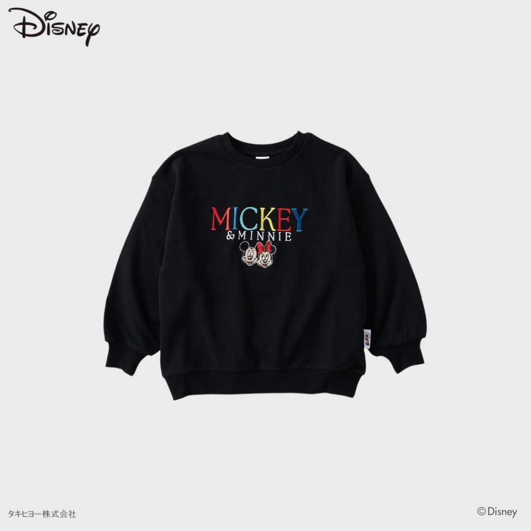 KIDS DISNEY - MICKEY & MINNIE EMBROIDERY SWEATSHIRT (100CM)