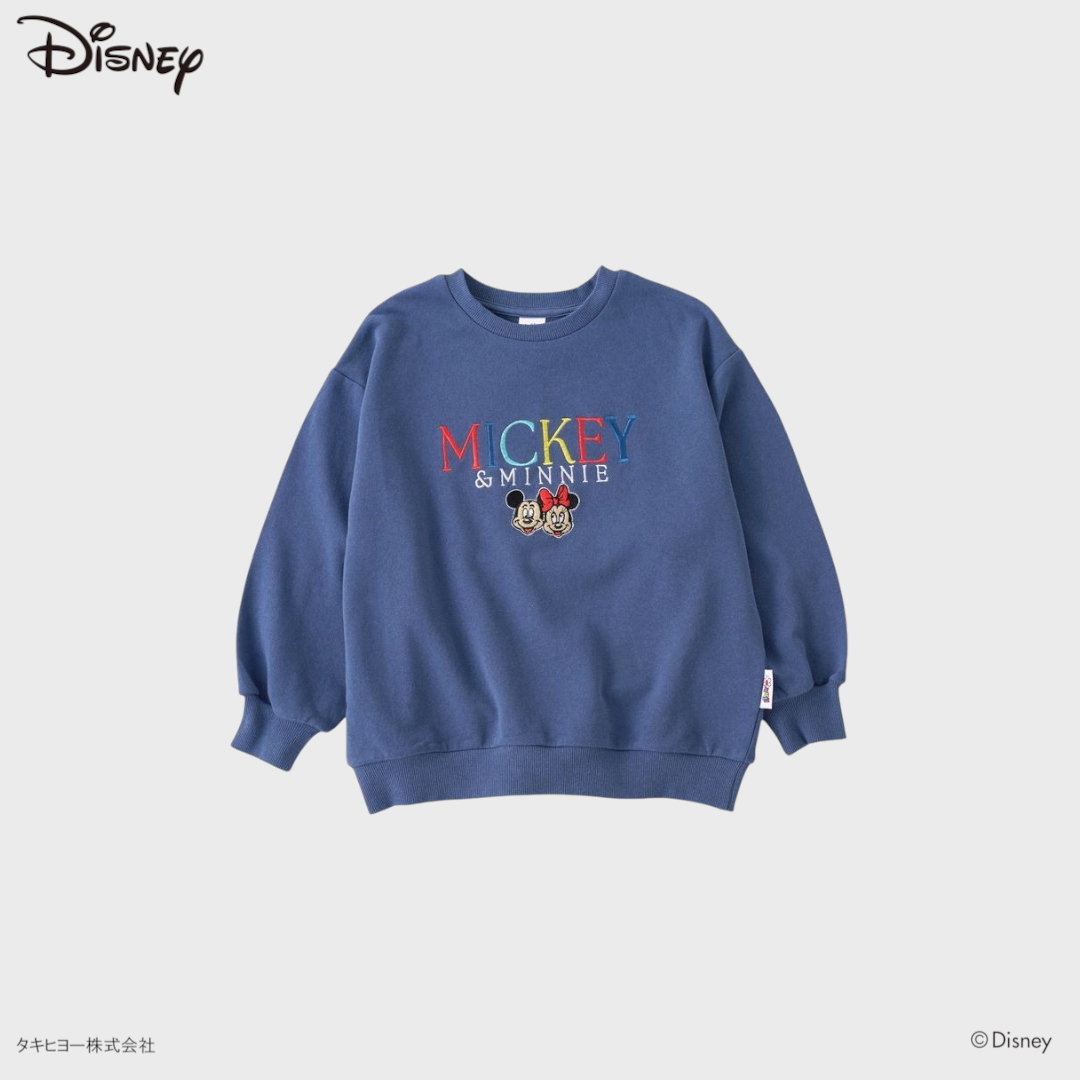 KIDS DISNEY - MICKEY & MINNIE EMBROIDERY SWEATSHIRT (100CM)