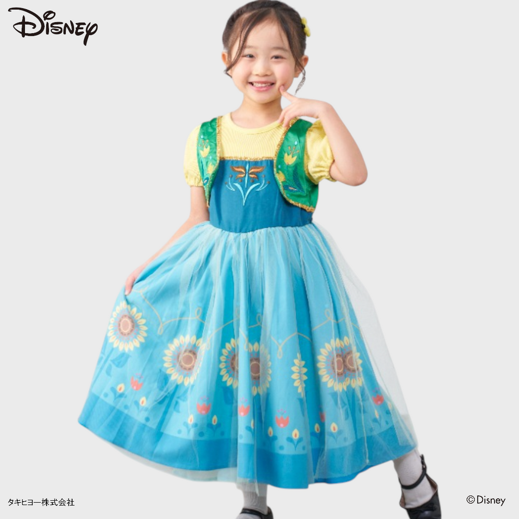 KIDS DISNEY - ANNA ONE PIECE GREEN (110 - 130CM)