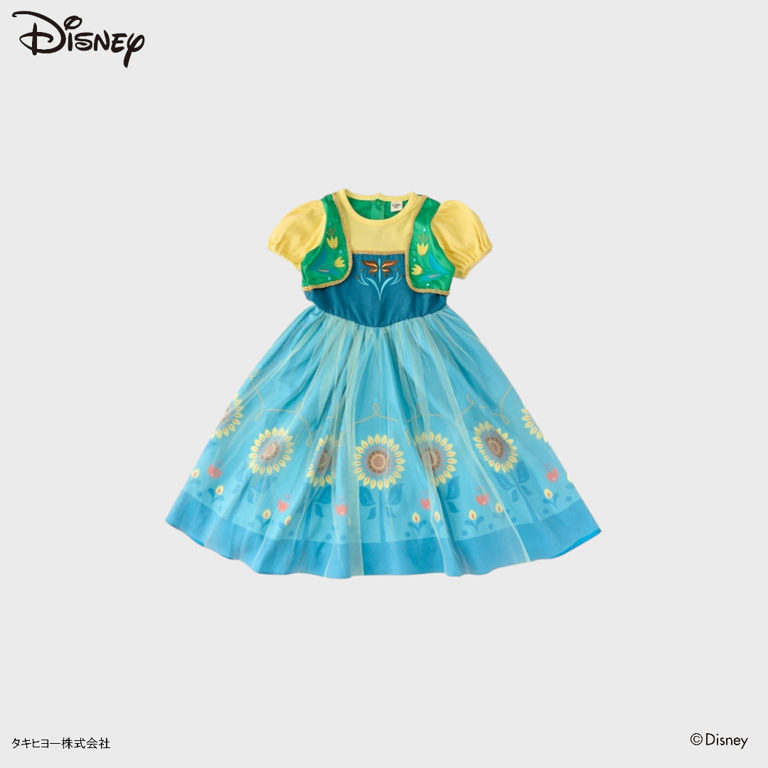 KIDS DISNEY - ANNA ONE PIECE GREEN (110 - 130CM)