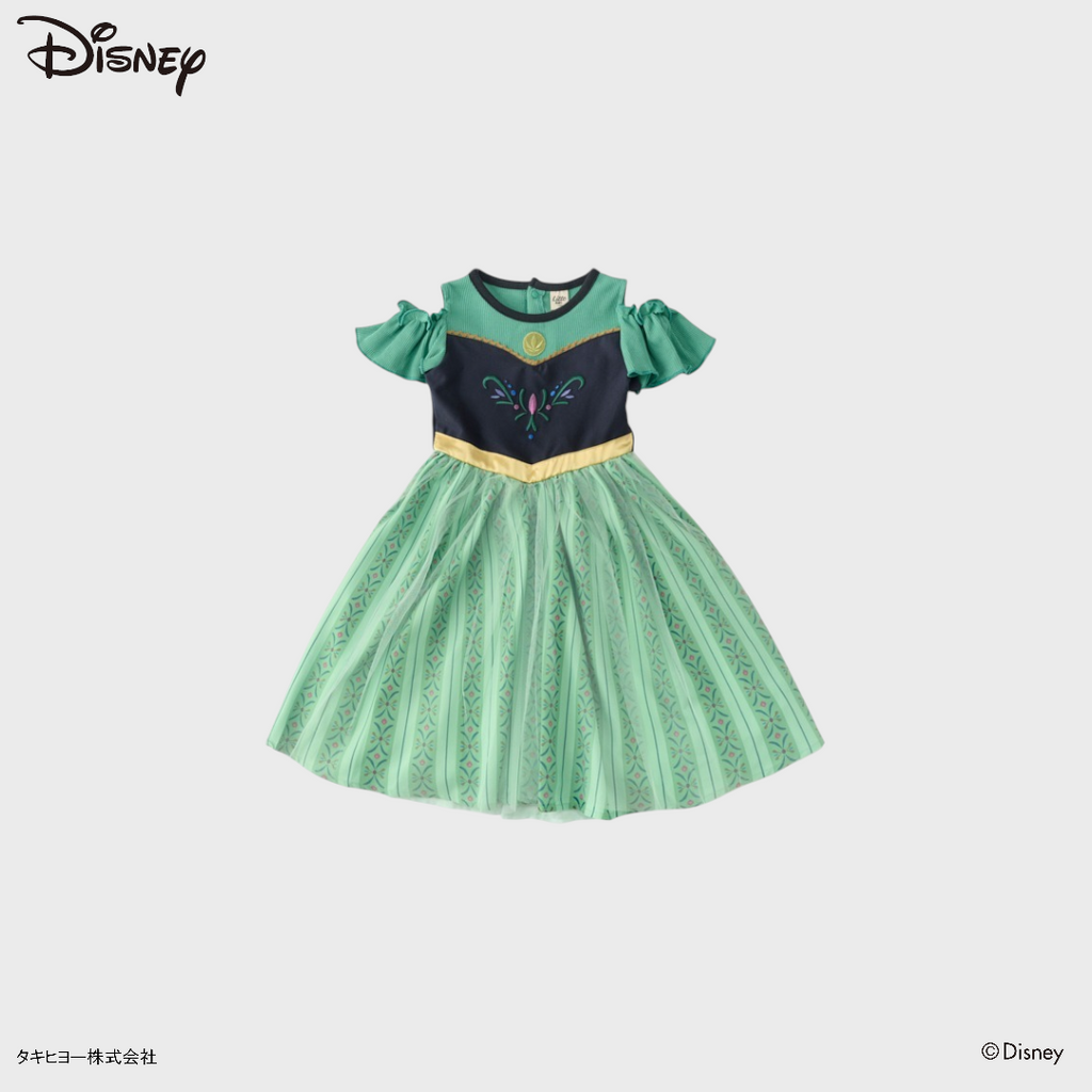 KIDS DISNEY - ANNA BABY ONE PIECE GREEN (90 - 100CM)