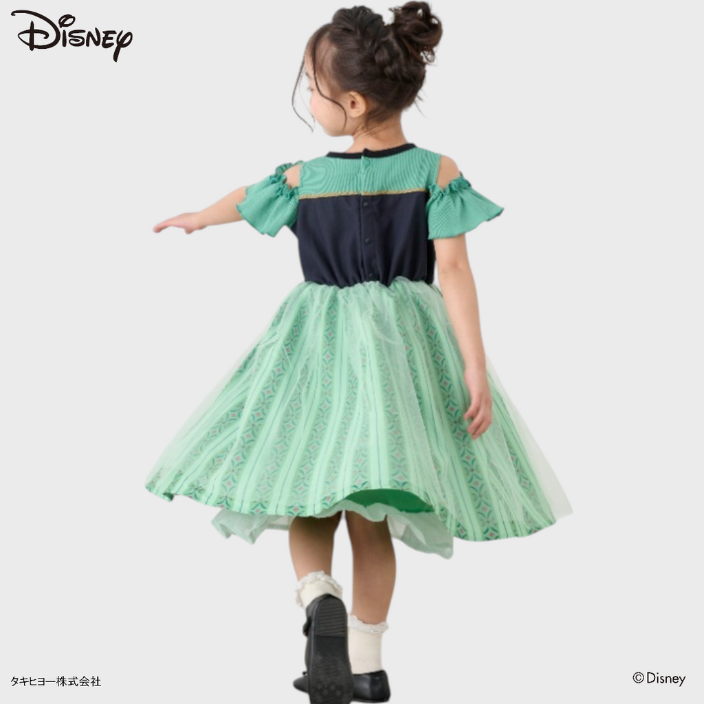 KIDS DISNEY - ANNA BABY ONE PIECE GREEN (90 - 100CM)