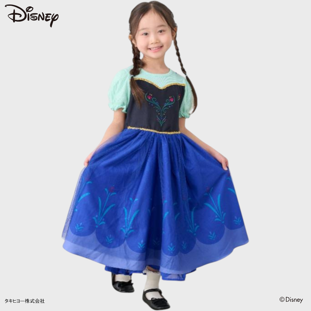 KIDS DISNEY - ANNA BABY ONE PIECE GREEN (90 - 100CM)