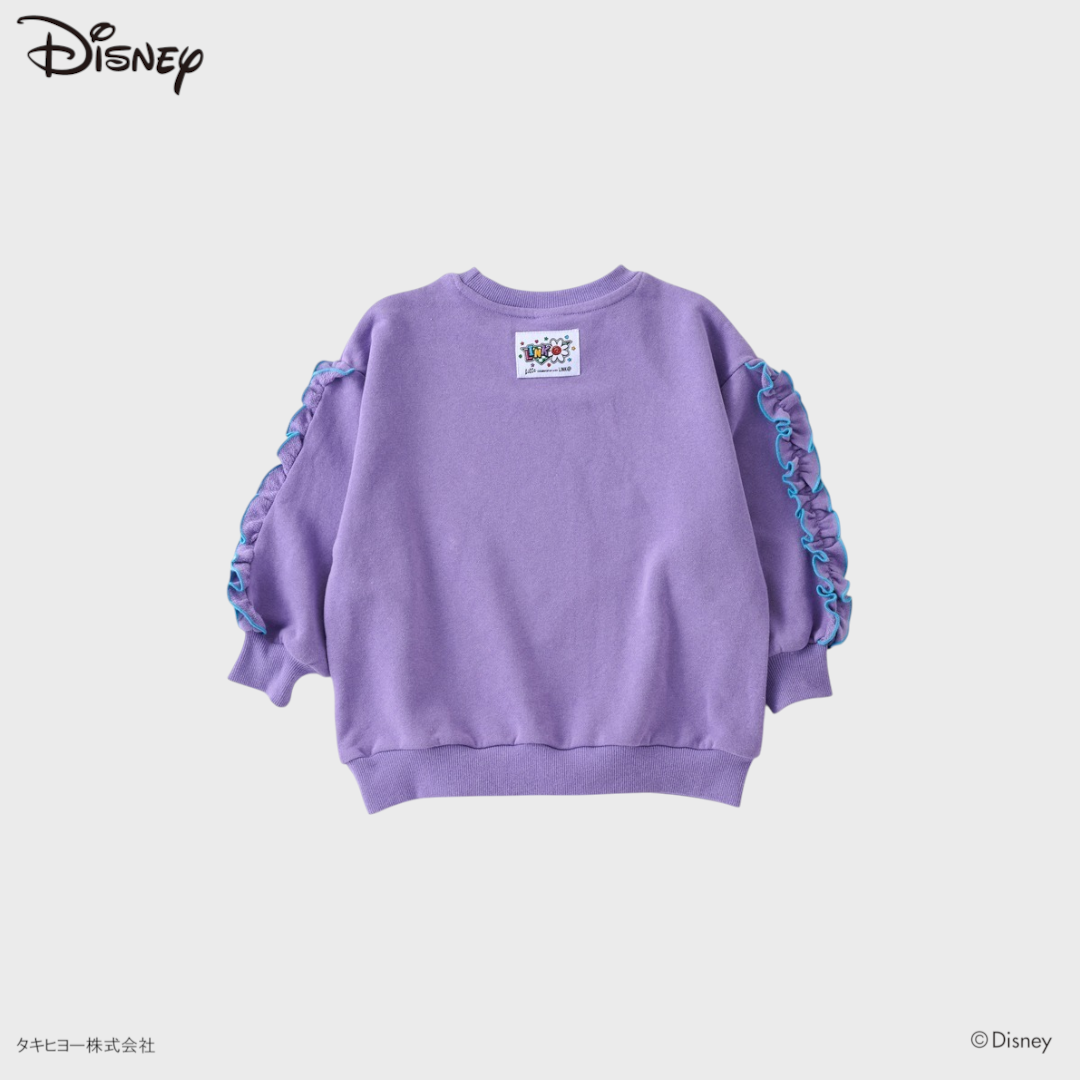 KIDS DISNEY - MICKEY MOUSE & MINNIE MOUSE RUFFLE PRINT SWEATSHIRT(100CM)