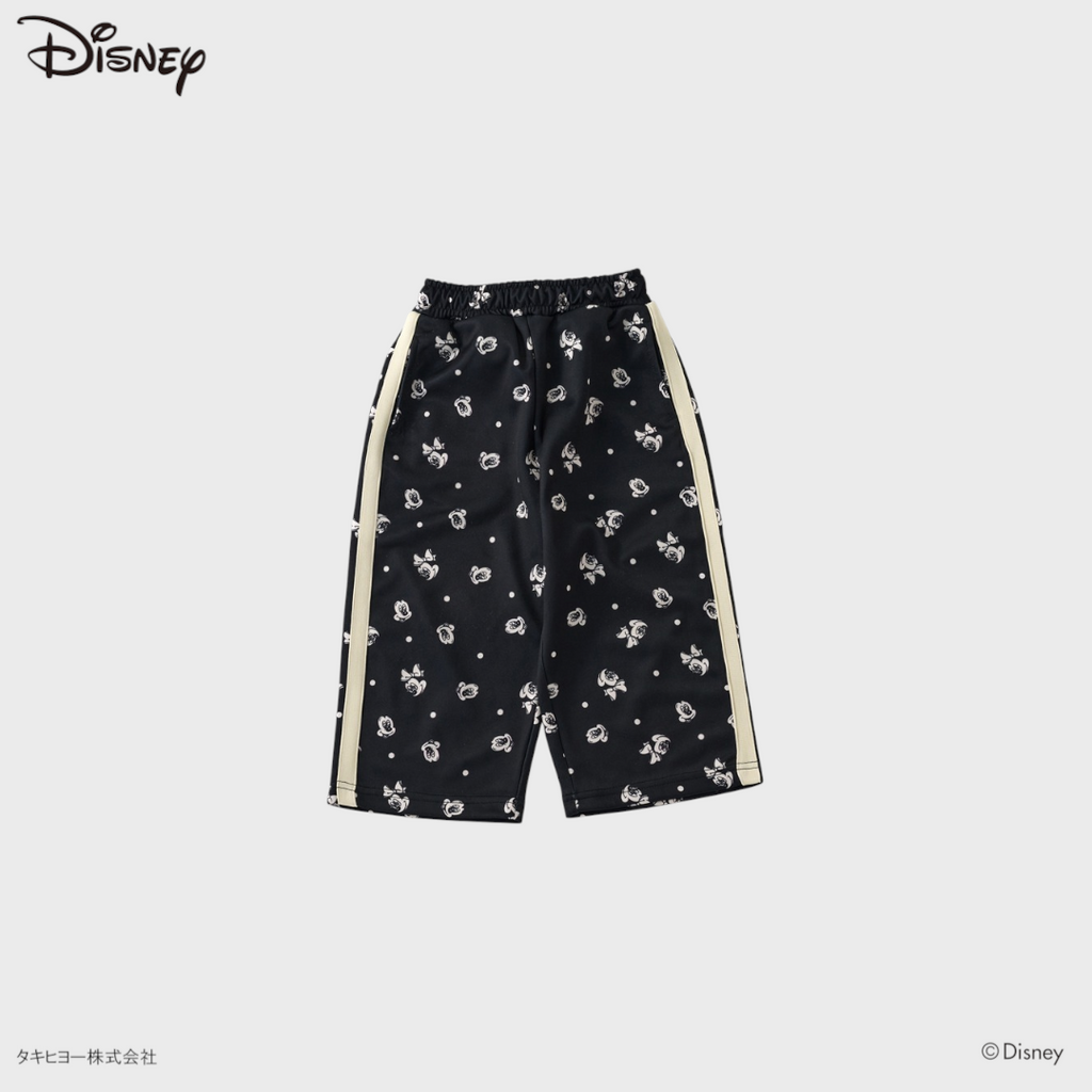 KIDS DISNEY - MICKEY MOUSE & MINNIE MOUSE ALL-OVER PRINT WIDE-LEG PANTS(110-120CM))