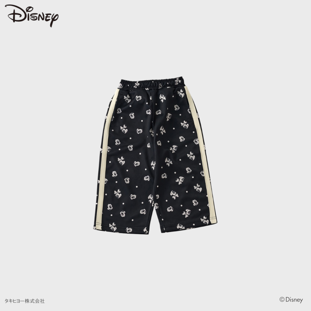 KIDS DISNEY - MICKEY MOUSE & MINNIE MOUSE ALL-OVER PRINT WIDE-LEG PANTS(110-120CM))
