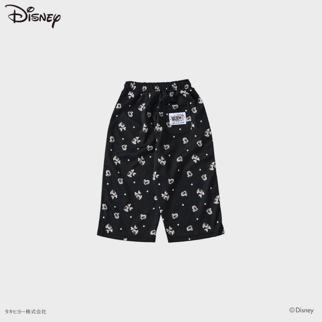 KIDS DISNEY - MICKEY MOUSE & MINNIE MOUSE ALL-OVER PRINT WIDE-LEG PANTS(110-120CM))