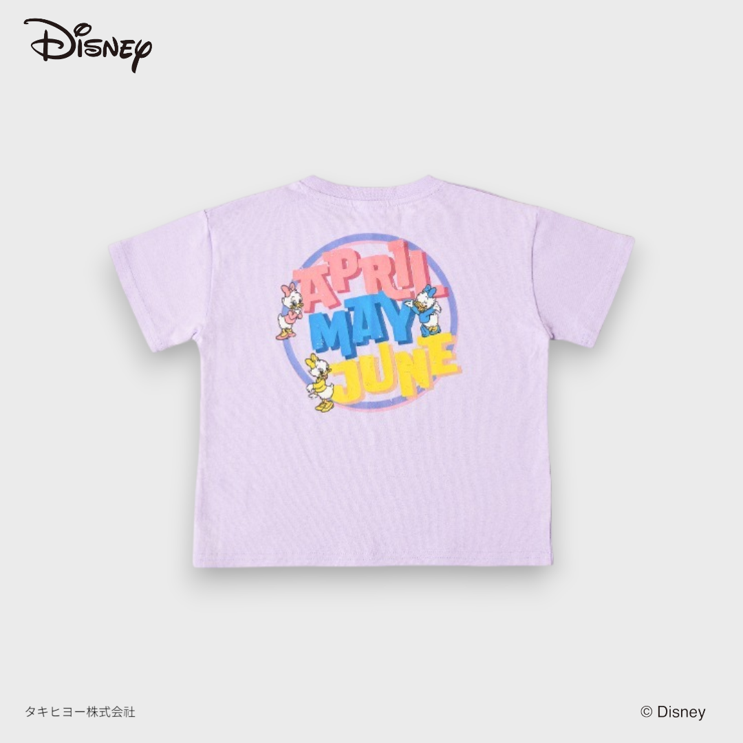 DISNEY DAISY & DONALD LAVENDER GRAPHIC T-SHIRT (140～160CM)