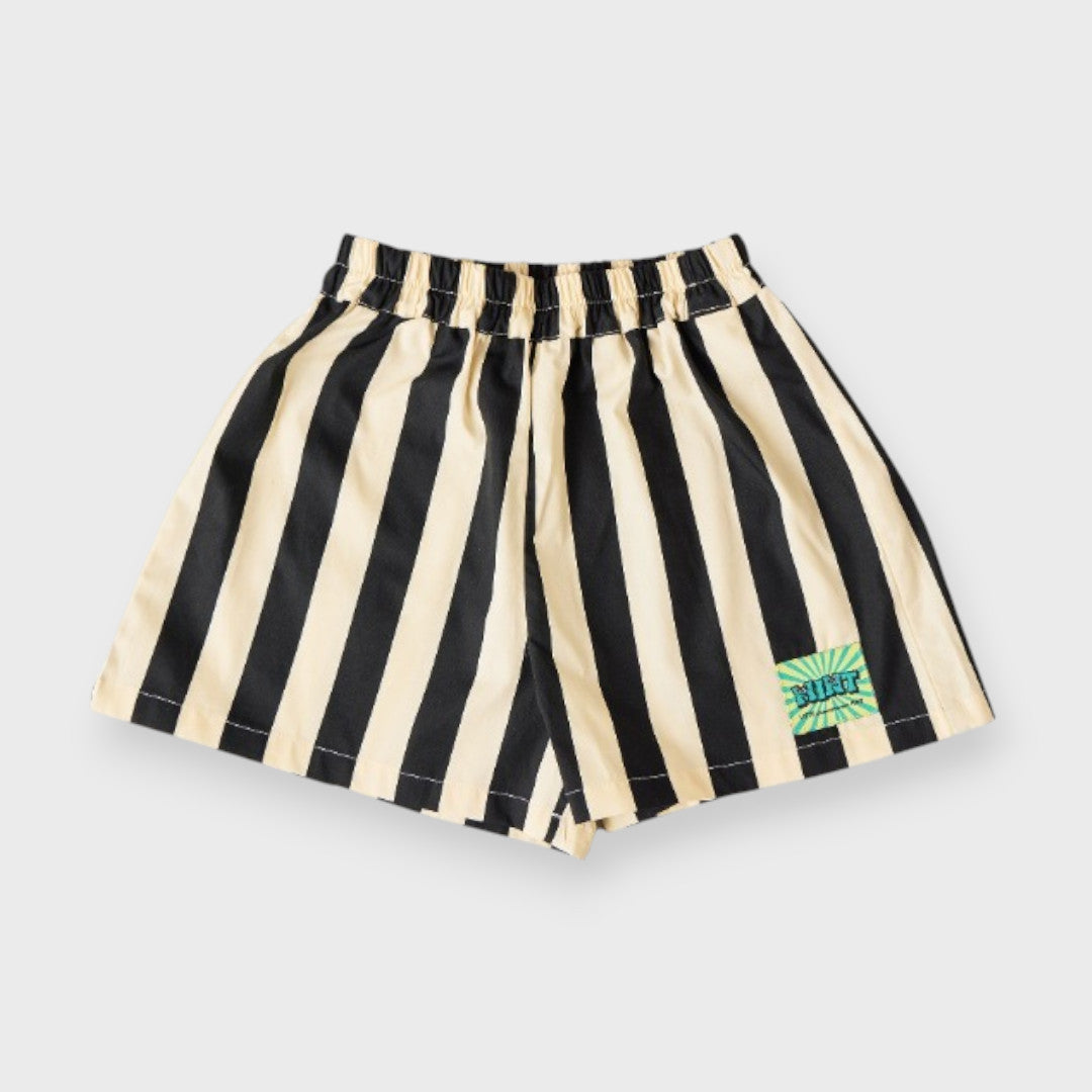 BOLD RED STRIPE KIDS SHORTS (110-130cm)