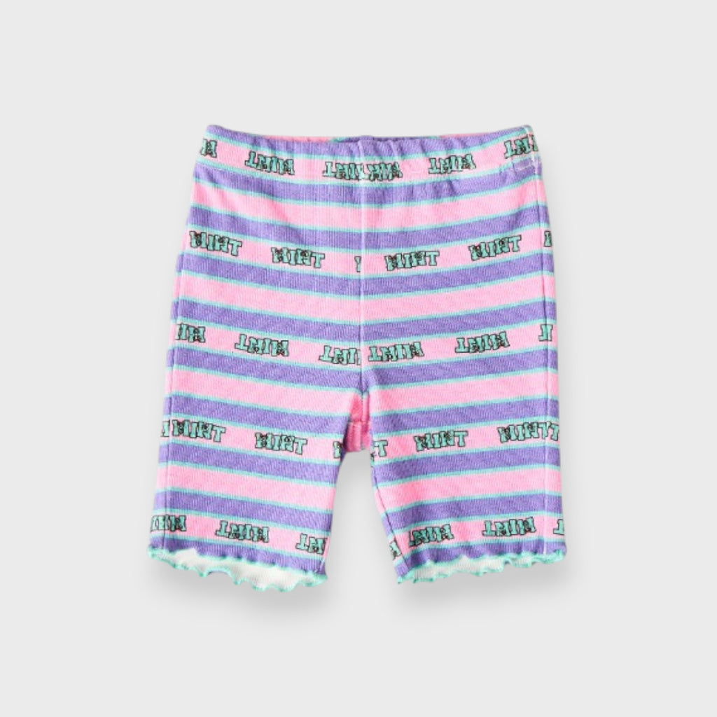 COLORFUL BORDER KIDS HALF LEGGINGS (110-130cm)