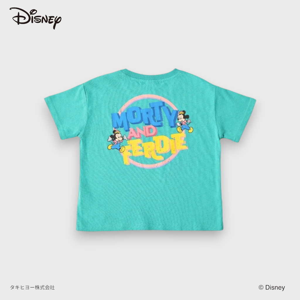 DISNEY MORTY & FERDIE TURQUOISE GRAPHIC T-SHIRT (110～130CM)
