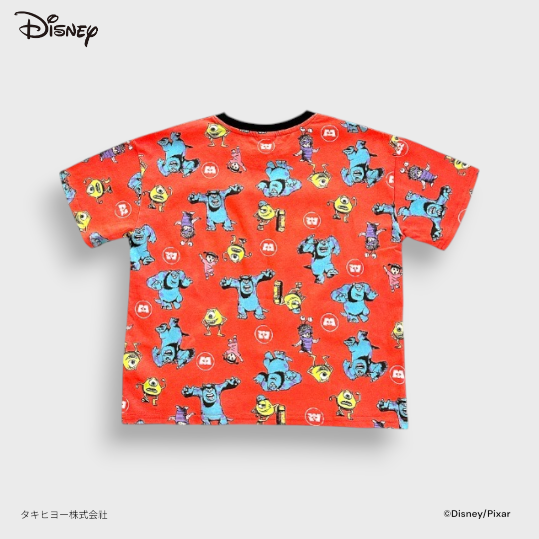 DISNEY MONSTERS, INC. ALL-OVER CHARACTER T-SHIRT (110～1300CM)