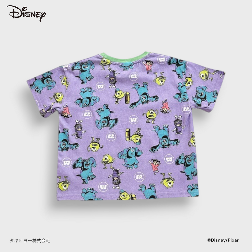 DISNEY MONSTERS, INC. ALL-OVER CHARACTER T-SHIRT (110～1300CM)