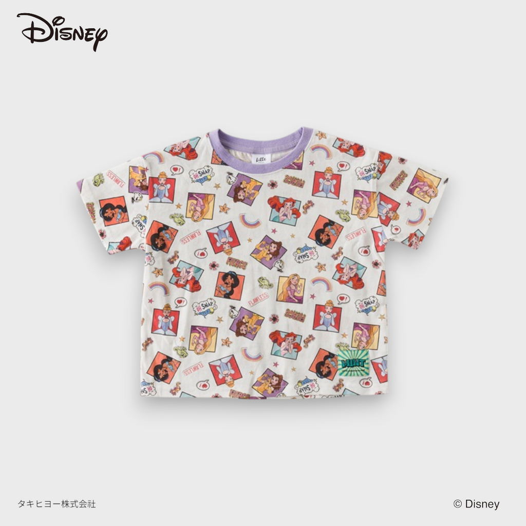 DISNEY PRINCESS ALL-OVER POP GRAPHIC T-SHIRT (140～160CM)