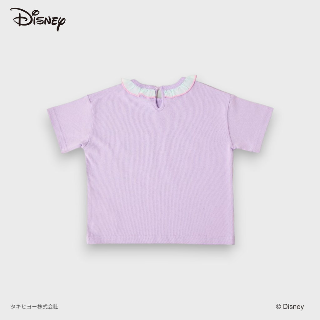 KIDS DISNEY RAPUNZEL GRAPHIC T-SHIRT – LILAC “DONUT WORRY, BE HAPPY” CHARACTER TEE (140～160CM)