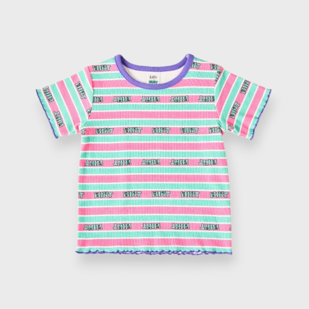 COLORFUL BORDER MELLO KIDS T-SHIRT (110-130cm)