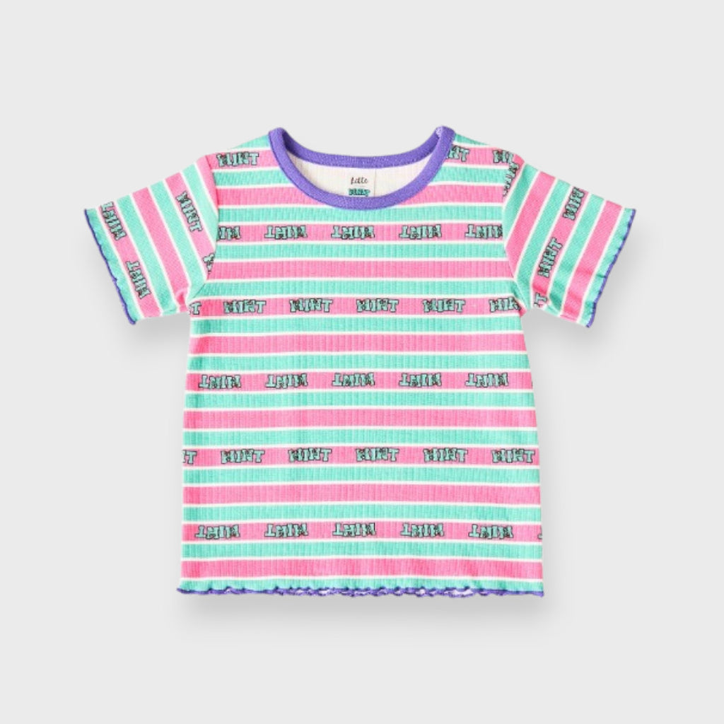 COLORFUL BORDER MELLO KIDS T-SHIRT (140-160cm)