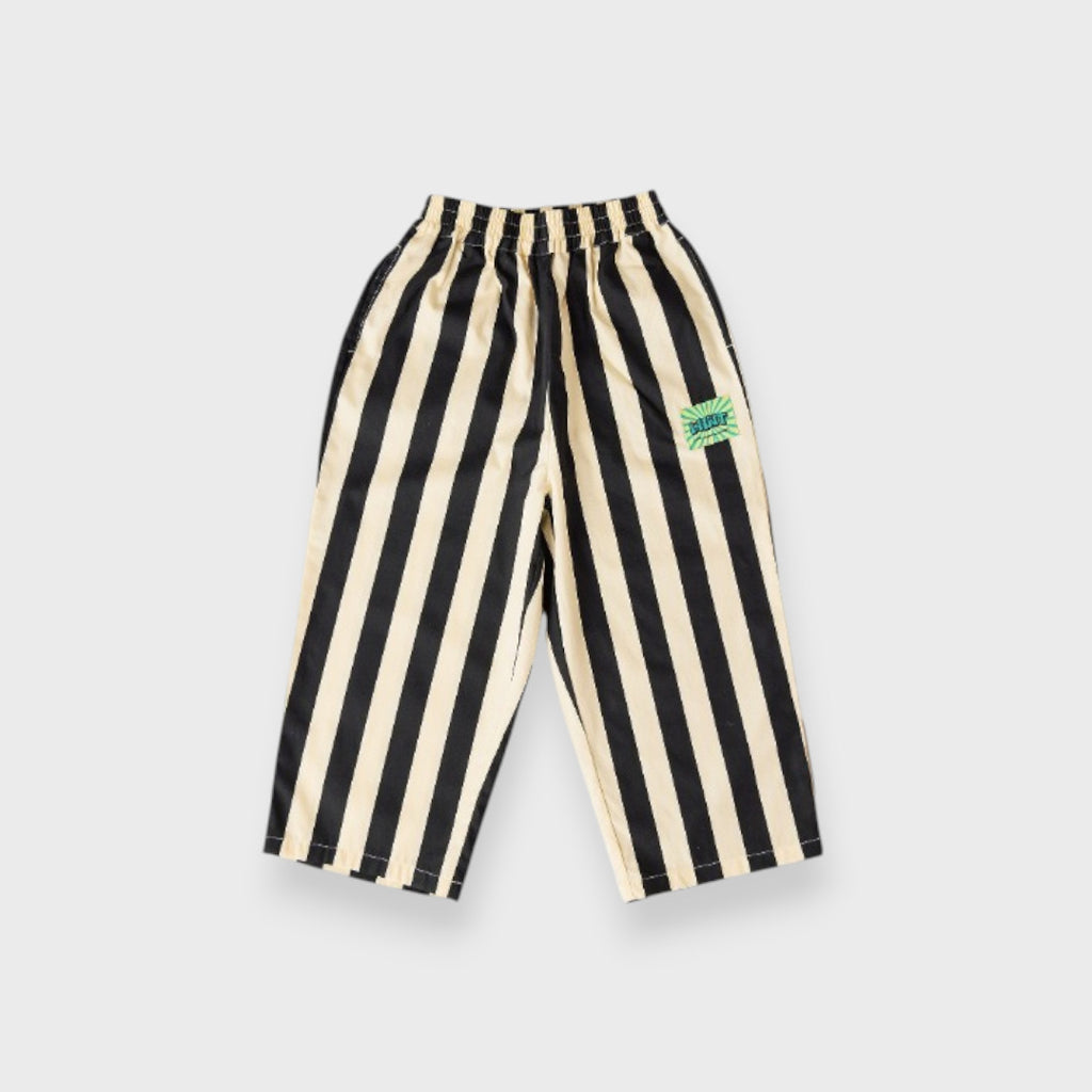 WIDE STRIPE RELAXED KIDS LONG PANTS (140-160cm)
