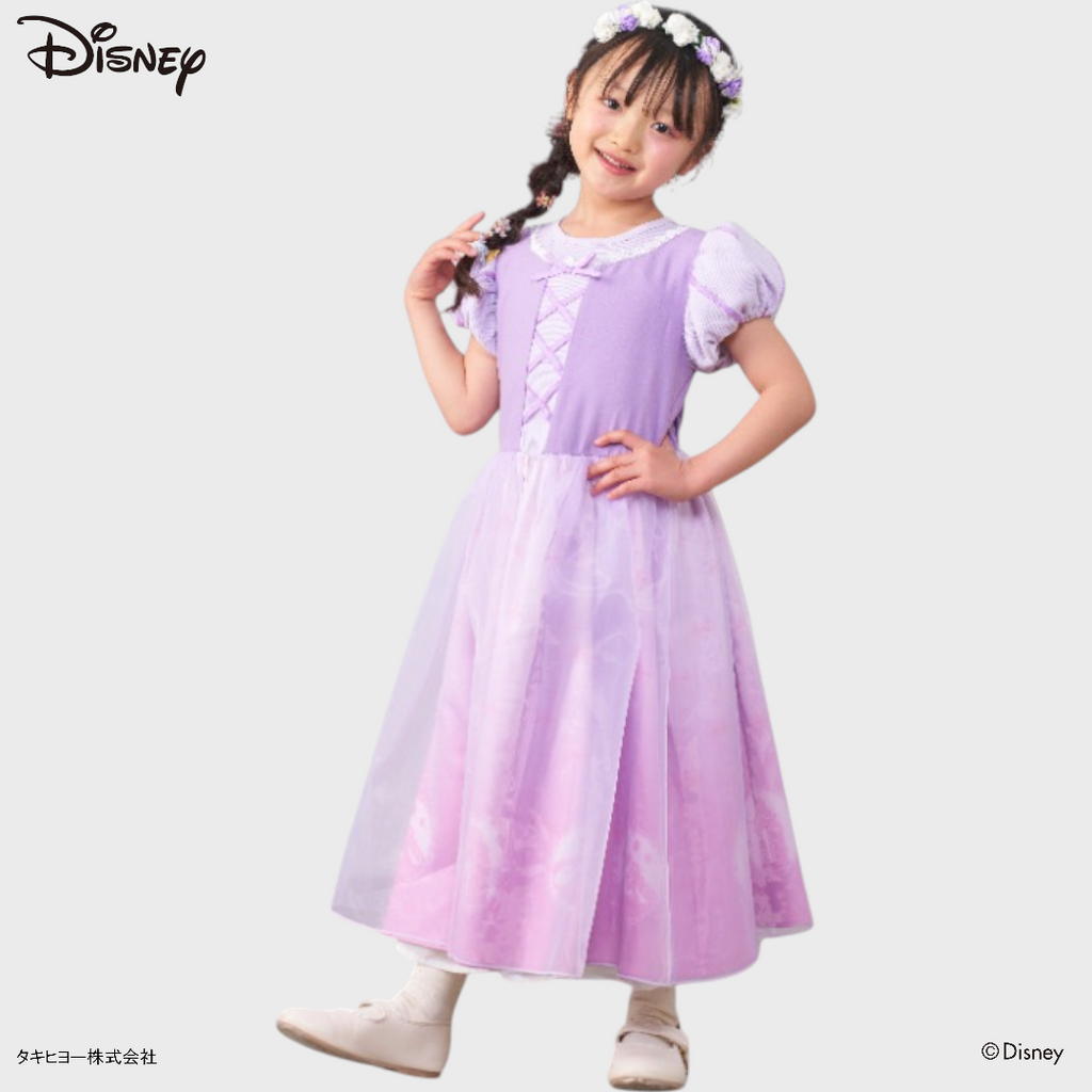 KIDS DISNEY - RAPUNZEL BABY ONE PIECE PURPLE (90 - 100CM)
