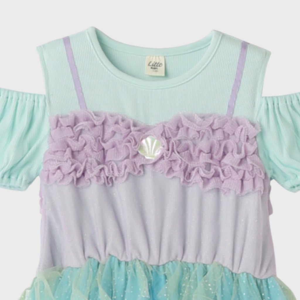 KIDS DISNEY - ARIEL BABY ONE PIECE BLUE (90 - 100CM)