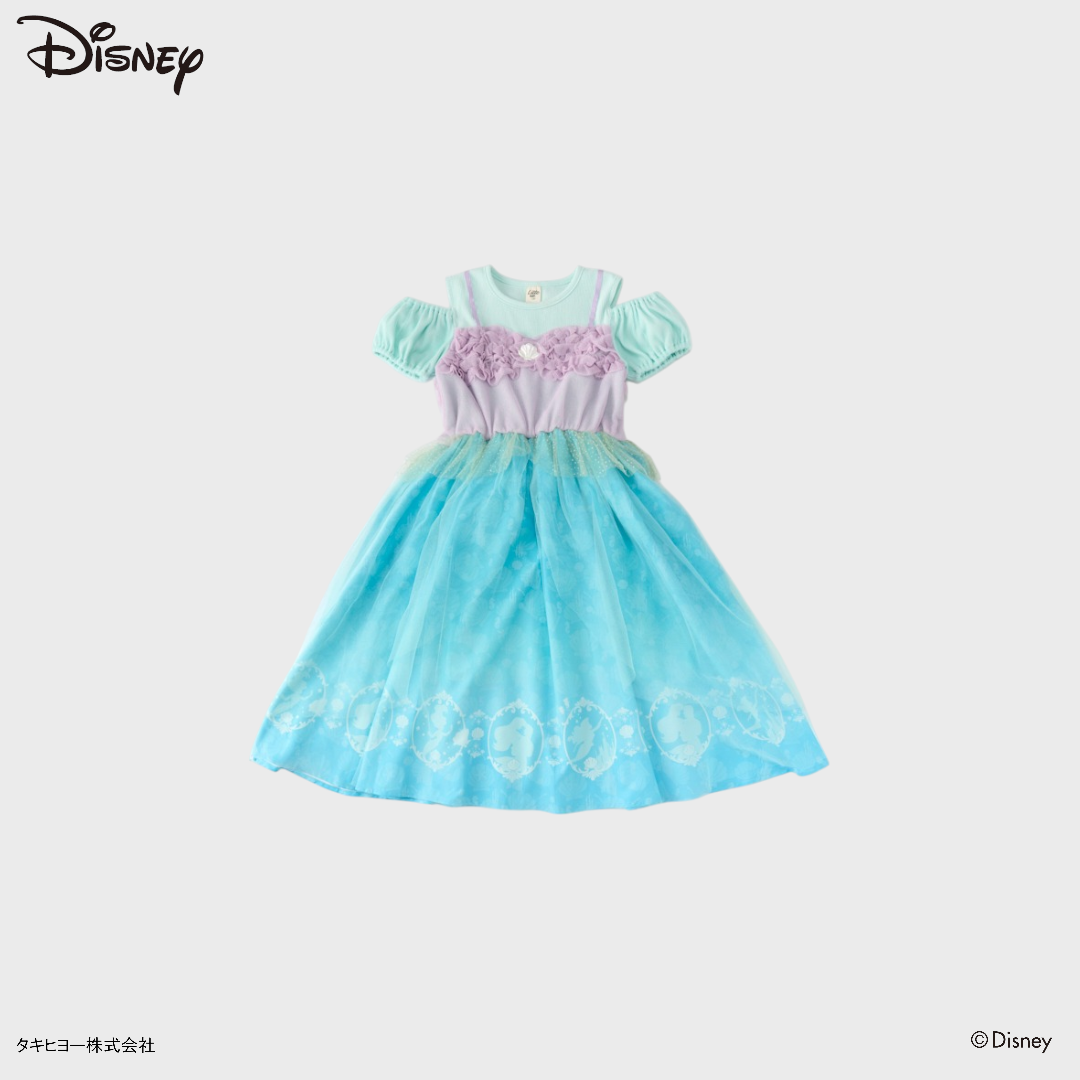 KIDS DISNEY - ARIEL BABY ONE PIECE BLUE (90 - 100CM)