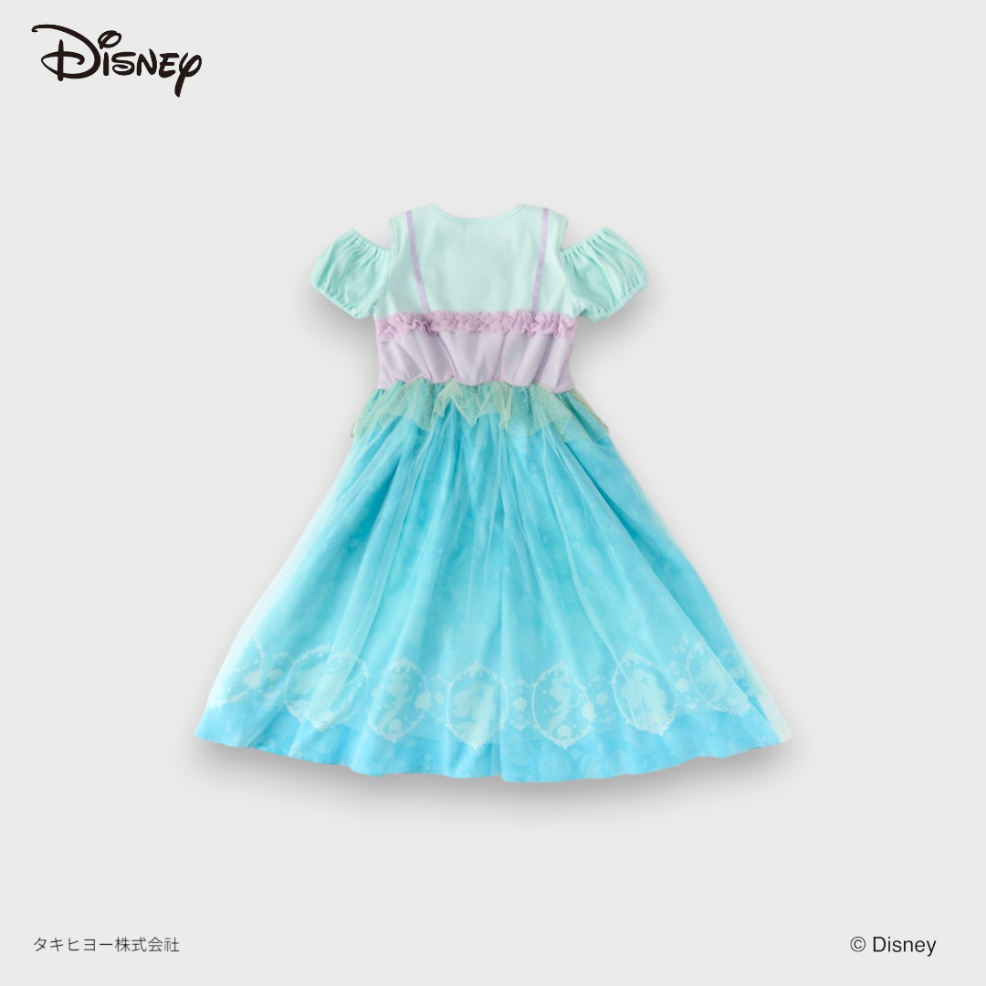 DISNEY ARIEL-INSPIRED PASTEL SHELL PRINCESS DRESS (110・130CM)