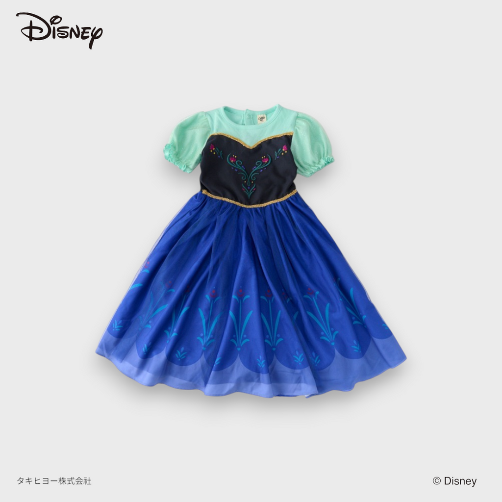DISNEY ANNA-INSPIRED MINT & BLUE PRINCESS DRESS (90・100CM)
