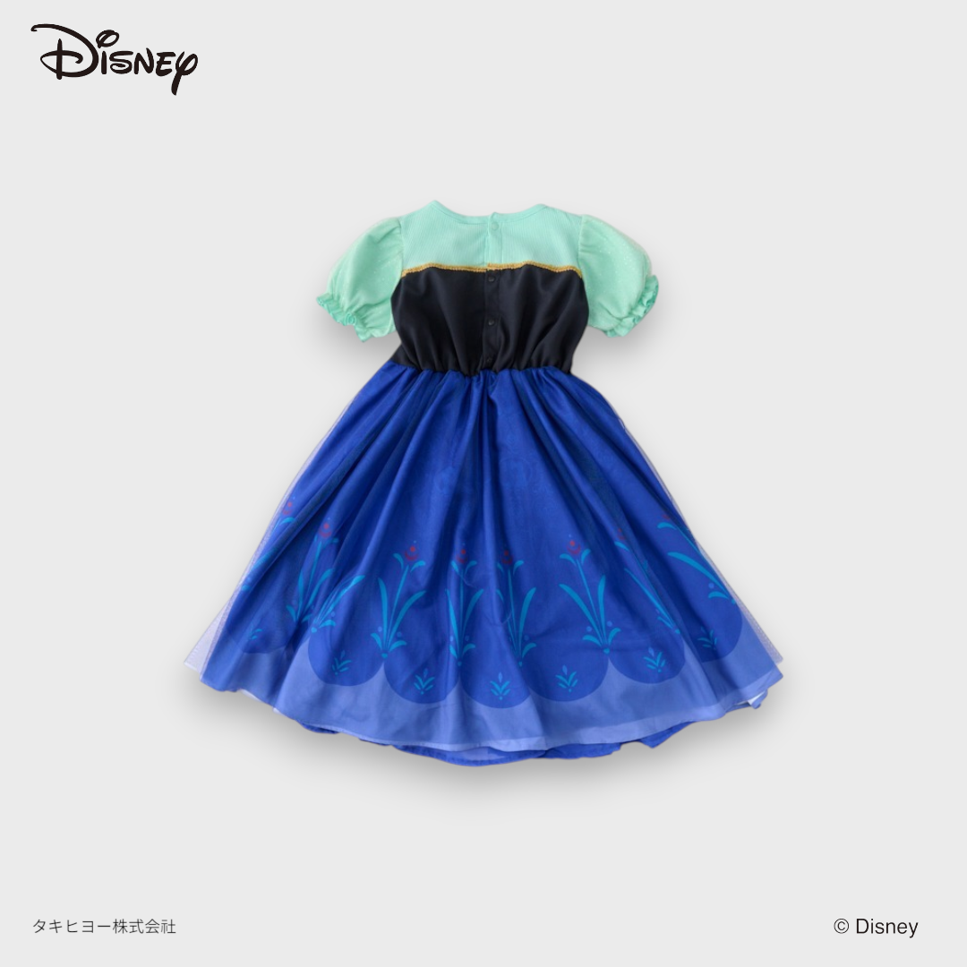 DISNEY ANNA-INSPIRED MINT & BLUE PRINCESS DRESS (90・100CM)