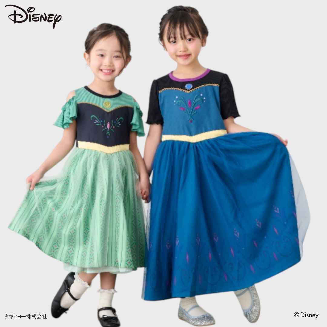 KIDS DISNEY - ANNA BABY ONE PIECE BLUE (90 - 100CM)