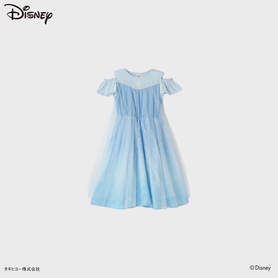 KIDS DISNEY - ELSA BABY ONE PIECE BLUE (90 - 100CM)