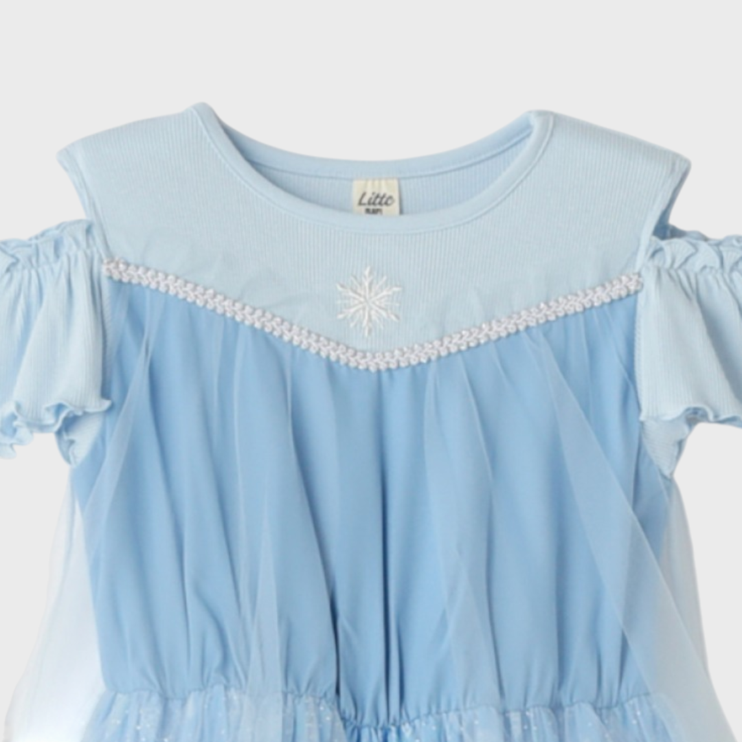 KIDS DISNEY - ELSA BABY ONE PIECE BLUE (90 - 100CM)