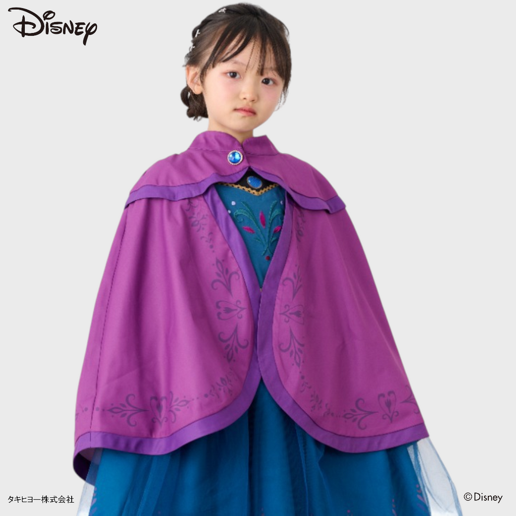 KIDS DISNEY - ANNA BABY CAPE PURPLE (90 - 100CM)