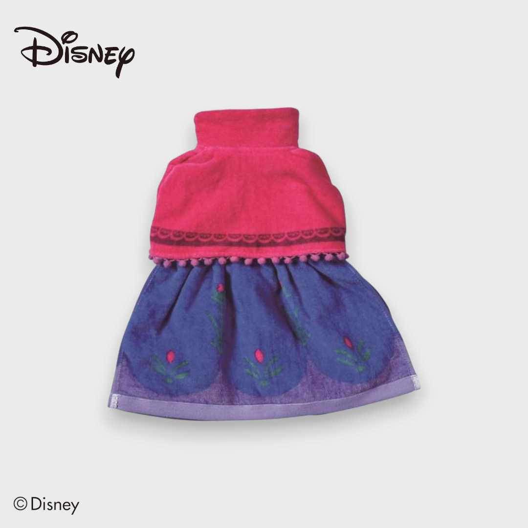 KIDS DISNEY - FROZEN ANNA DRESS TOWEL PINK/PURPLE