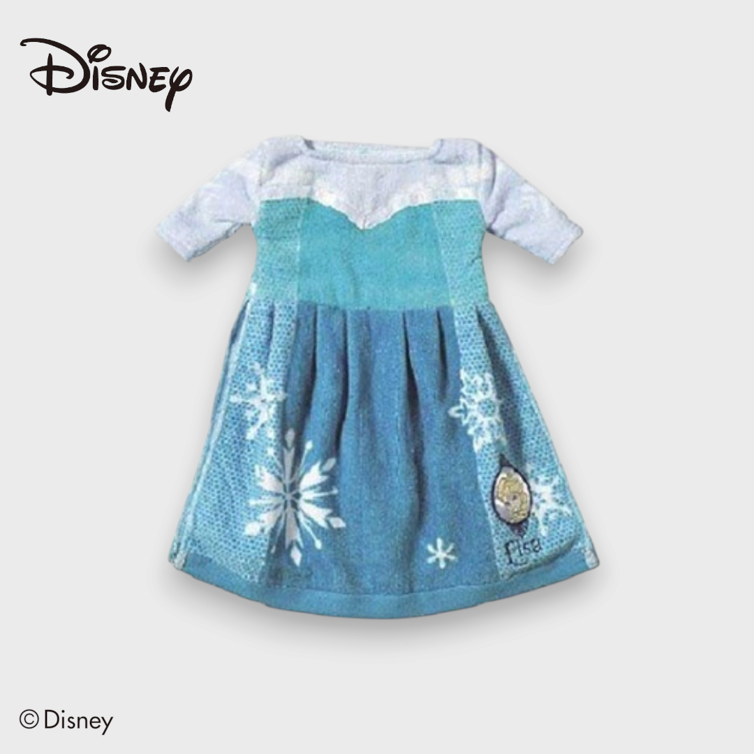 KIDS DISNEY - FROZEN ELSA DRESS TOWEL BLUE/WHITE